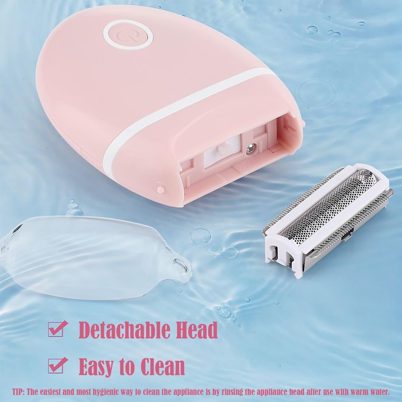 Electric Hair Shaver for Women: Compact, Cordless Wet & Dry