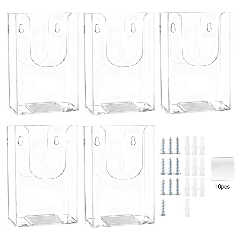 GAESHOW 5PZ Porta Volantini da Parete Formato A6, Portadocumenti a