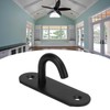 5pcs Ceiling Hook Pad Thickened Black Stainless Steel Baking Painting