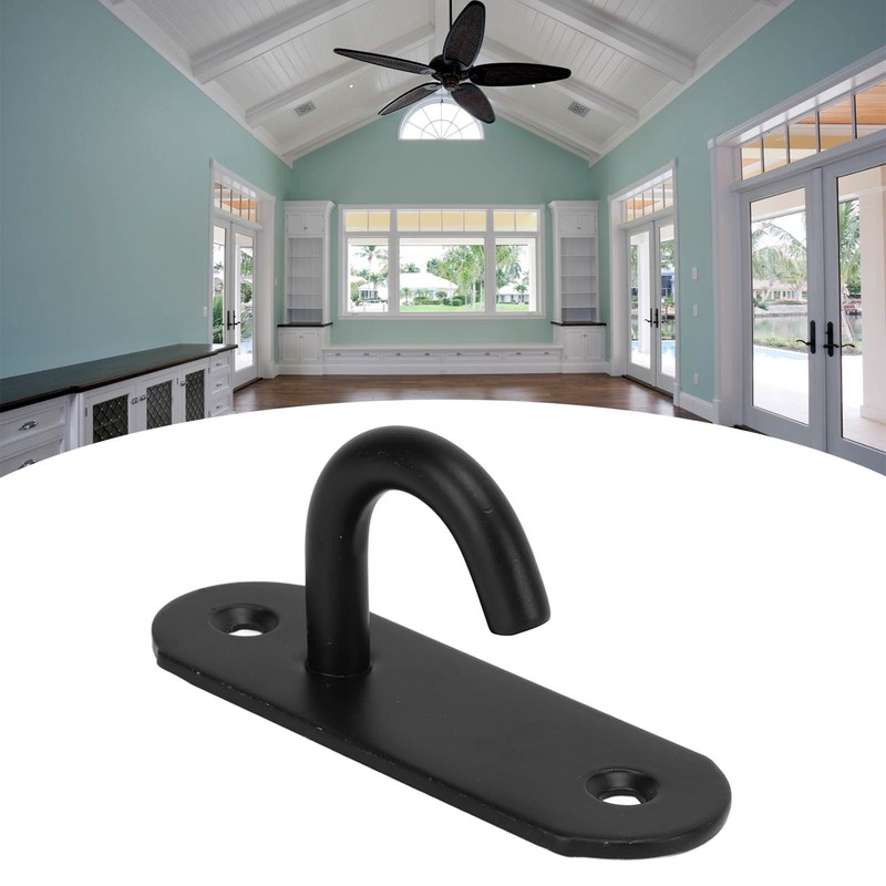 5pcs Ceiling Hook Pad Thickened Black Stainless Steel Baking Painting