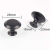 20Pcs 30mm Black Cupboard Knobs Door Knobs Kitchen Cupboard Handles