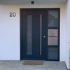 Metzler House Number in Anthracite RAL 7016, Fine Structure Powder-Coated
