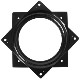 DMSTECH 6" Lazy Susan Turntable (Black) 500-lb steel ball bearing rotating tray strong sturdy table cabinet low profile for 360˚ Chair and door, Kitchen, Craft Project, Makeup Holder, Monitor