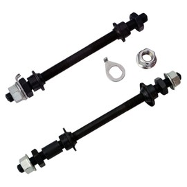 Bike Wheel Hub Axle Solid Spindle Shaft Lever Front Rear Solid Shaft Lever Mountain Cycling MTB Road Accessories, Bicycle Accessory Axle (150mm)
