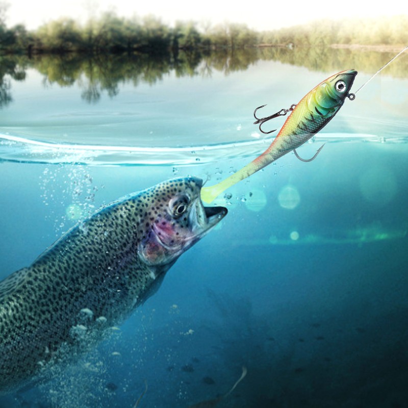 Coating T Tail Soft Artificial Simulation Lure Bait Sea Fishing