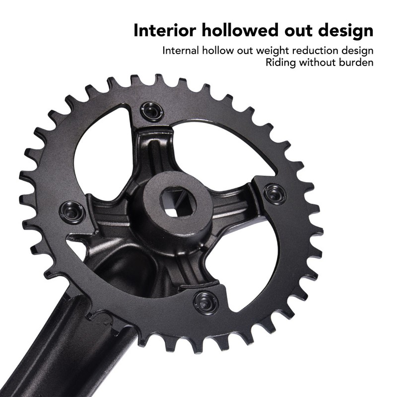 104 BCD Mountain Bike Single Speed Crankset 36T Square Hole