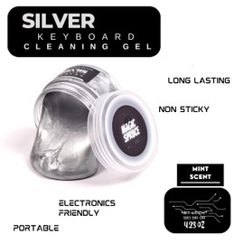 ToysButty Cleaning Gel for Car Interior, Universal Car Cleaning Kit with Mint Scented Luxury Silver Cleaning Gel Putty Reusable, Non-Water Keyboard Cleaner for Laptop Dust Cleaning in Containers