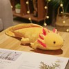 Yellow Axolotl Pillow Decorative Throw Pillow for Bedtime Couch Decor