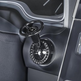 F Sports Application, Car Engine Start Button, One-Touch Design, Good Texture, Unique Decoration, F Sports IS LS RX ES Compatible, Car Engine Start Button Lever, Rotating, Fun Drive, Push Start Button