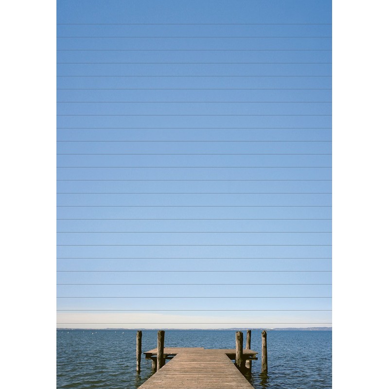 Lake View Writing Pad Folder - 1 Writing Pad Lined