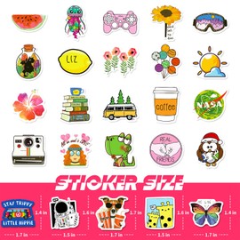 Cute Animal Stickers 100 Pcs, Kawaii Animal Sticker Pack, Waterproof Vinyl Stickers, Positive Stickers for Children Kids, Love Yourself Stickers for Water Bottles, Laptop, Car, Luggage, Cup, Phone