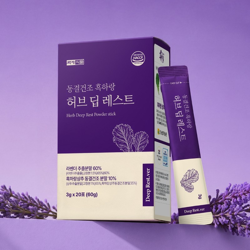 Baekse Foods Freeze-dried Heukharang Herb Deep Rest Powder Stick 3g