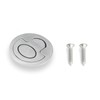 heyous Hidden Recessed Furniture Handle Stainless Steel 51x16mm Round Flush