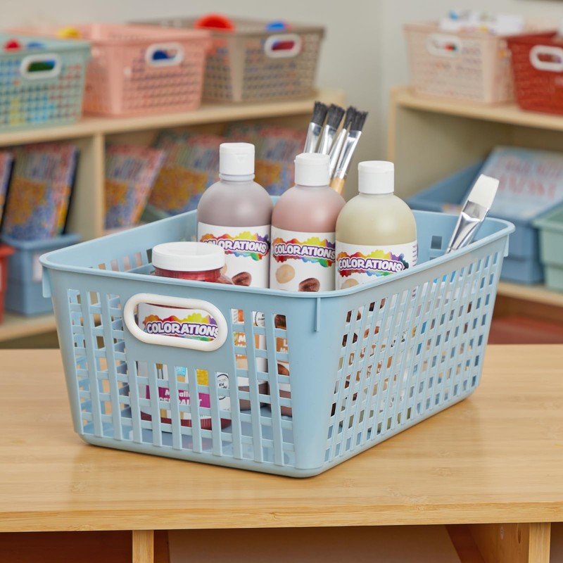 Really Good Stuff Large Basket - Boho, 6 Pack