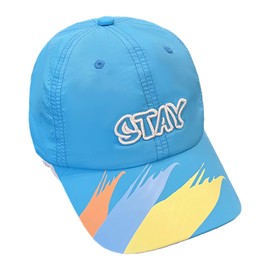 Children's Baseball Cap Boys Girls Trucker Cap Peaked Cap with Embroidery Quick Drying Mesh Cap Baseball Cap Sun Hat Sports Cap Adjustable Baseball Cap Outdoor Summer Hat, STAY-sky blue, Unit size