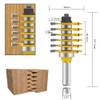 TAIWAIN 1/2" Shank Router Bit 41 PCS Frame Crown Mitered