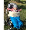 Waterproof Warm Pram Buggy Jogger Blanket (Aqua/Organic Cotton)