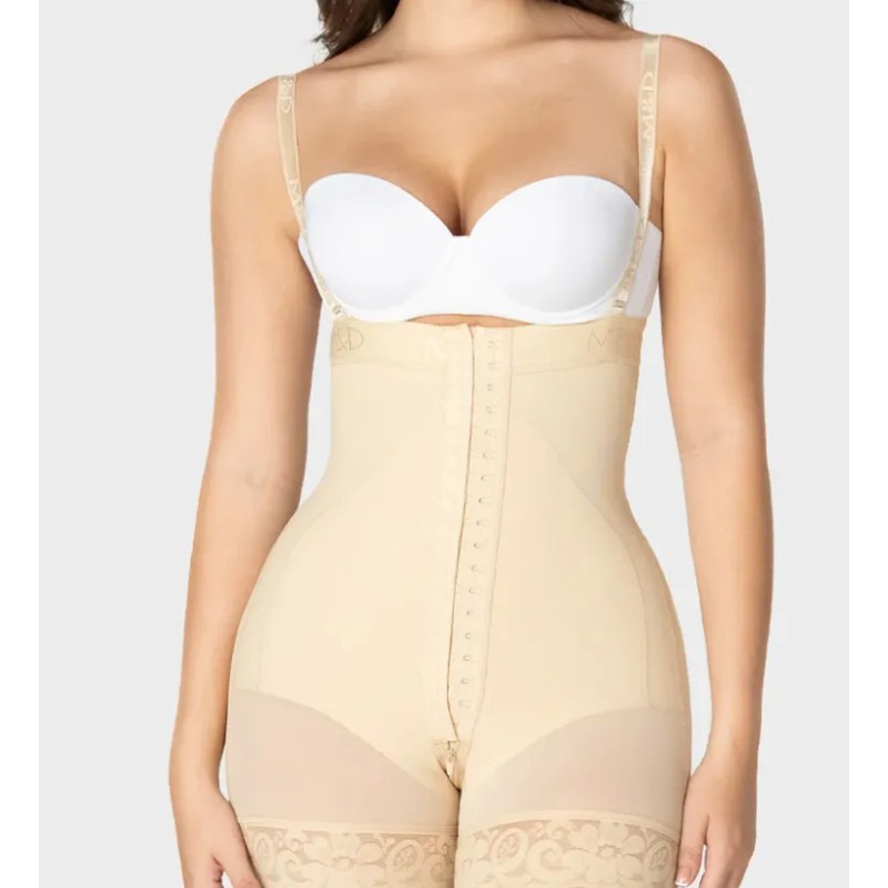 Fajas Colombianas Strapless M&d Uso Diario Postq 4 Broches Beige