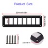 HOKAAER 8 Way Marine Boat Rocker Switch Panel Housing Holder,