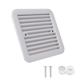 Ronyaoko RV Vent Window Kit Louvered Air vents,Exhaust fan installation cover,Rainproof board For Car Truck Camping RV, White inner net