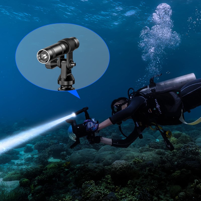 Sea frogs Adjustable Diving Light Clamp Diving Flash Light Clamp