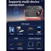 Dpofirs Mini Projector with WiFi, Keystone Correction Outdoor LED Movie