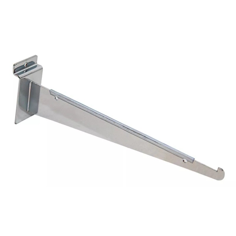 Exhivit Mensula Gancho Panel Ranurado Exhibipanel 30 Cm 30 Piezas