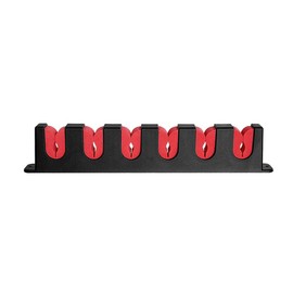 ZONADAH Vertical Fishing Rod Holder ABS Fishing Vertical Rod Holder 6 Slots Fishing Rod Holder Rack Vertical Bracket for Garage Door Red