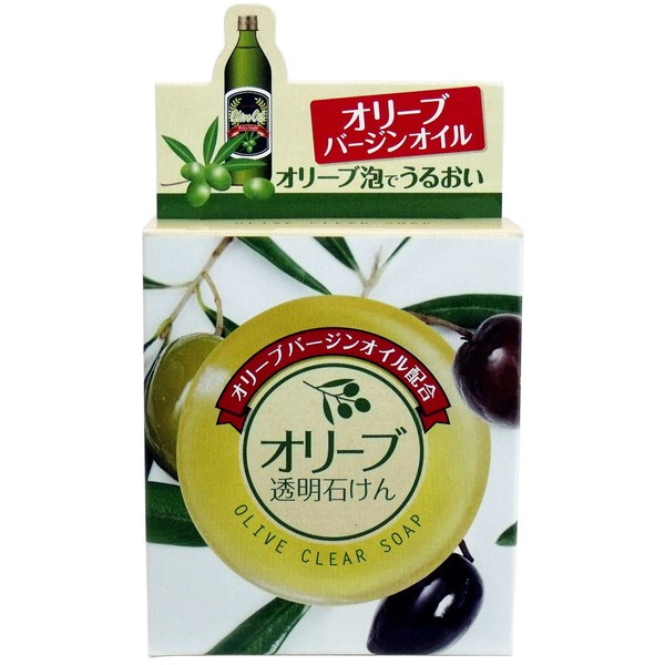 Yuze Olive Transparent Soap EX, 3.2 oz (90 g) x 6 Piece Set
