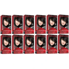 Revlon (Pack of 12) - (1 BOX) Revlon ColorSilk Hair Color # 11 Soft Black