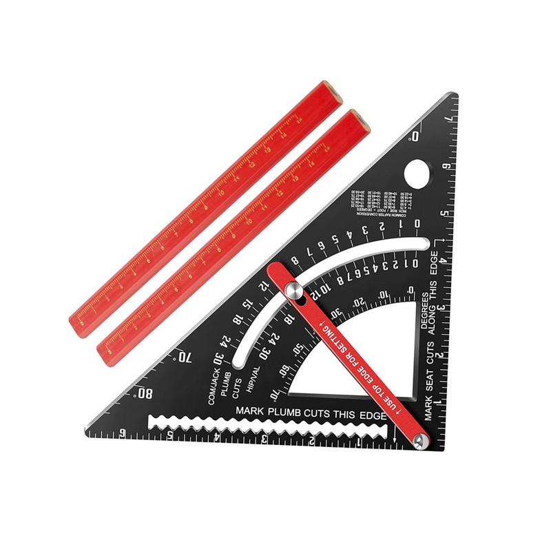 Carpenter Square 7 Inch, Rafter Square and Combination Square Tool