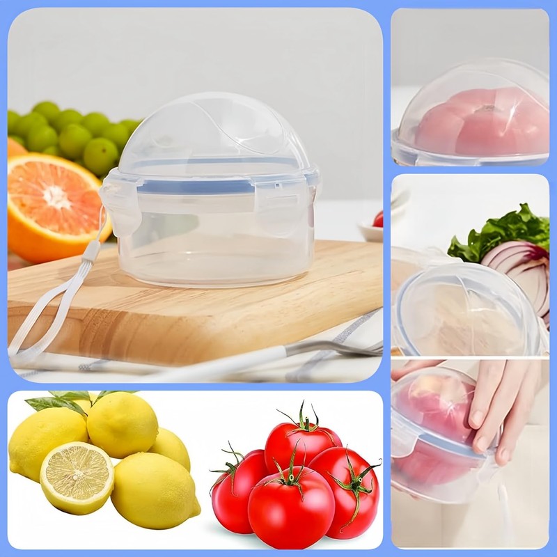 Wzenclave Small Fruit and Vegetable Storage Containers With Lid,Onion Storage