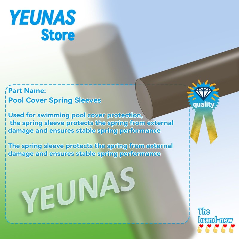 12-Pack Pool Safety Cover Spring Sleeves - Durable Replacement Protective