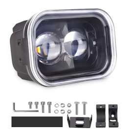 MIRUNNY 4 Inch Motorcycle Headlight,45W Cool White, Hi Lo Beam Universal Led Dirt Bike Lights for Motorcycle E Bike