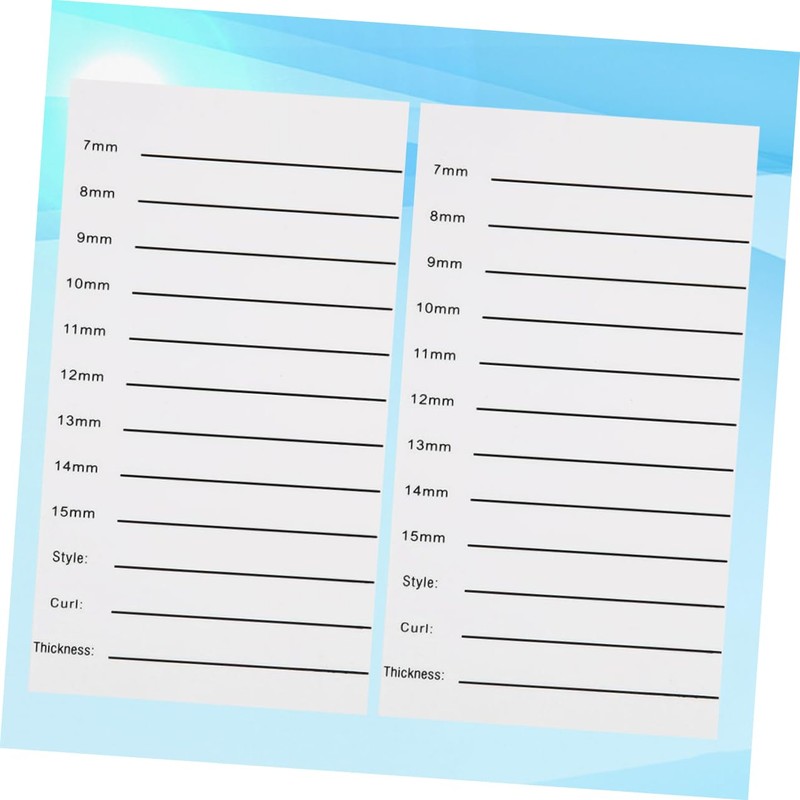 Baluue 2pcs Eyelash Grafting Scale Eyelashes Display Board Eyelash Extension