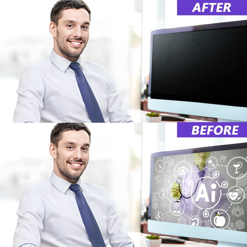 ZCAZY [2 -Pack 24 Inch Computer Privacy Screen for 16:9