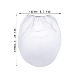Milageto 10Pcs Paint Strainer Bags Mesh Paint Filter Bags Portable Elastic Top Opening Reusable Multipurpose Easy to Use Filtering Bag, White 5 Gallon