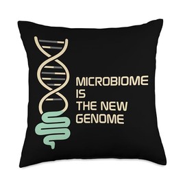 Microbiome Tester Gut Health Stool Sample Science Lab Poop Throw Pillow