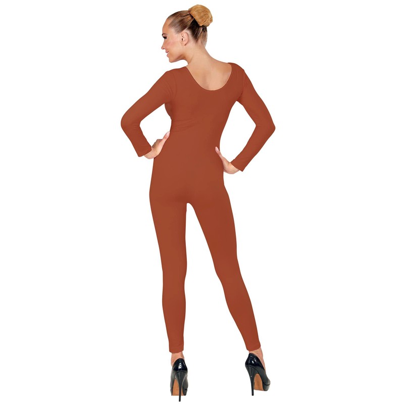 M/L Adult Ladies BEIGE BODYSUIT COSTUME for Gymnast Dancer Ballet
