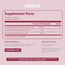 Usana Palmetto Plus Suplemento Próstata 28 Cápsulas