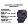 ELE GATE Teclado De Una Mano Gamer Luz RGB USB