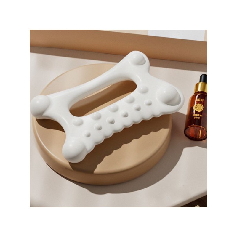 세라믹 다용도 하체 얼굴 손 셀프 지압 마사지기 괄사 Ceramic