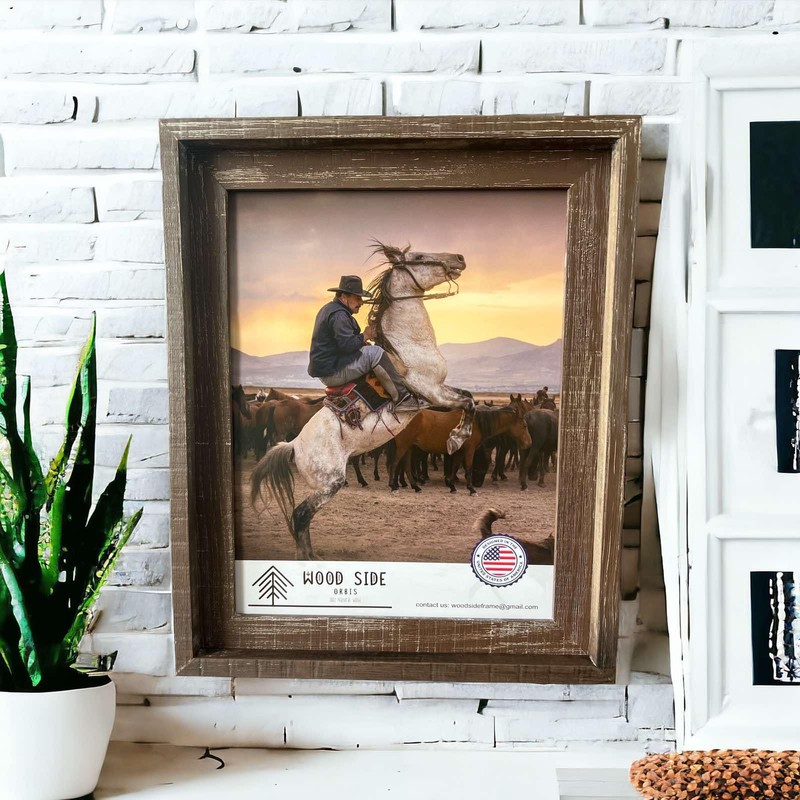 Rustic Barnwood Picture Frames 8x10 - Set of 2 -