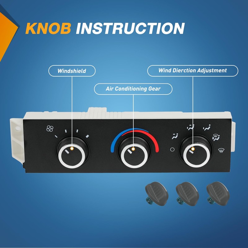 Nilight A/C Heater Climate Control Module Panel Compatible with 2001