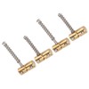 Bass Bridge Saddle Set, 4Pcs Bass String Saddle 4‑String Brass