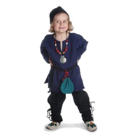 HEMAD Medieval Tunic, Children's Tunic, Red, Blue, Green, Brown, Beige, Knight Tunic, Cotton, blue