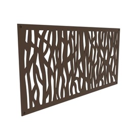 Barrette Outdoor Living 73055918 2 x 4 ft. Sprig Umber Decorative Screen Panel