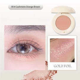 Traumhafter matter und glitzernder Schatten Einzeln - geringe Sättigung, schweißfest, langlebig - hervorheben, innerer Winkel, Highlighter unter den Augen (9# Cashmere Orange Braun)