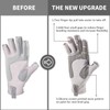 Palmyth UV Protection Fishing Fingerless Gloves UPF50+ Sun Gloves Men