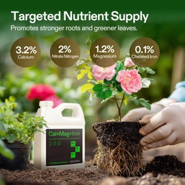 VIVOSUN Cal+Mag+Iron (2-0-0), Calcium, Magnesium & Iron Supplement, Liquid Nutrient Fertilizer for All Plants, Concentrated Plant Food for Soil/Soilless Cultivation, Hydroponics, 1 Quart